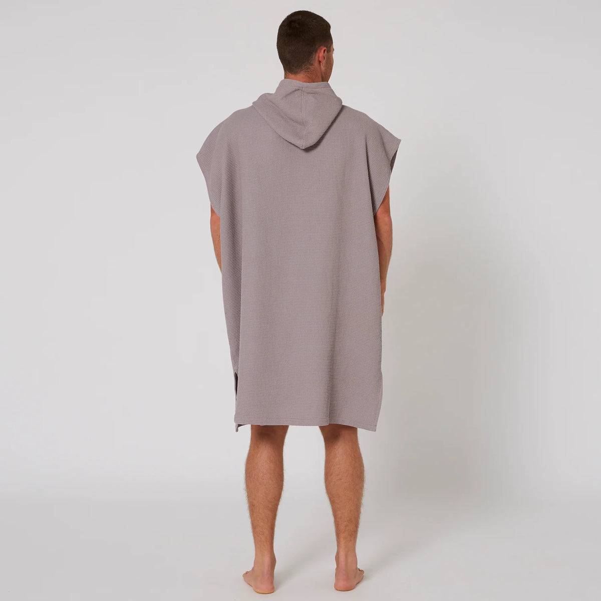 Poncho O&E Mens Wafle Niebla