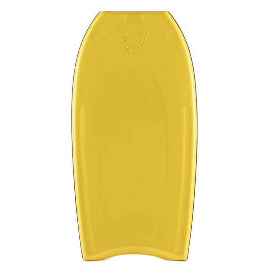 Bodyboard Pride Koned PP Radial Flex SDC+ Varial Yellow/White, para maniobras y rendimiento en olas atlánticas, cantábrico, Mediterráneo y Canarias, diseño avanzado para riders intermedios y avanzados en Europa