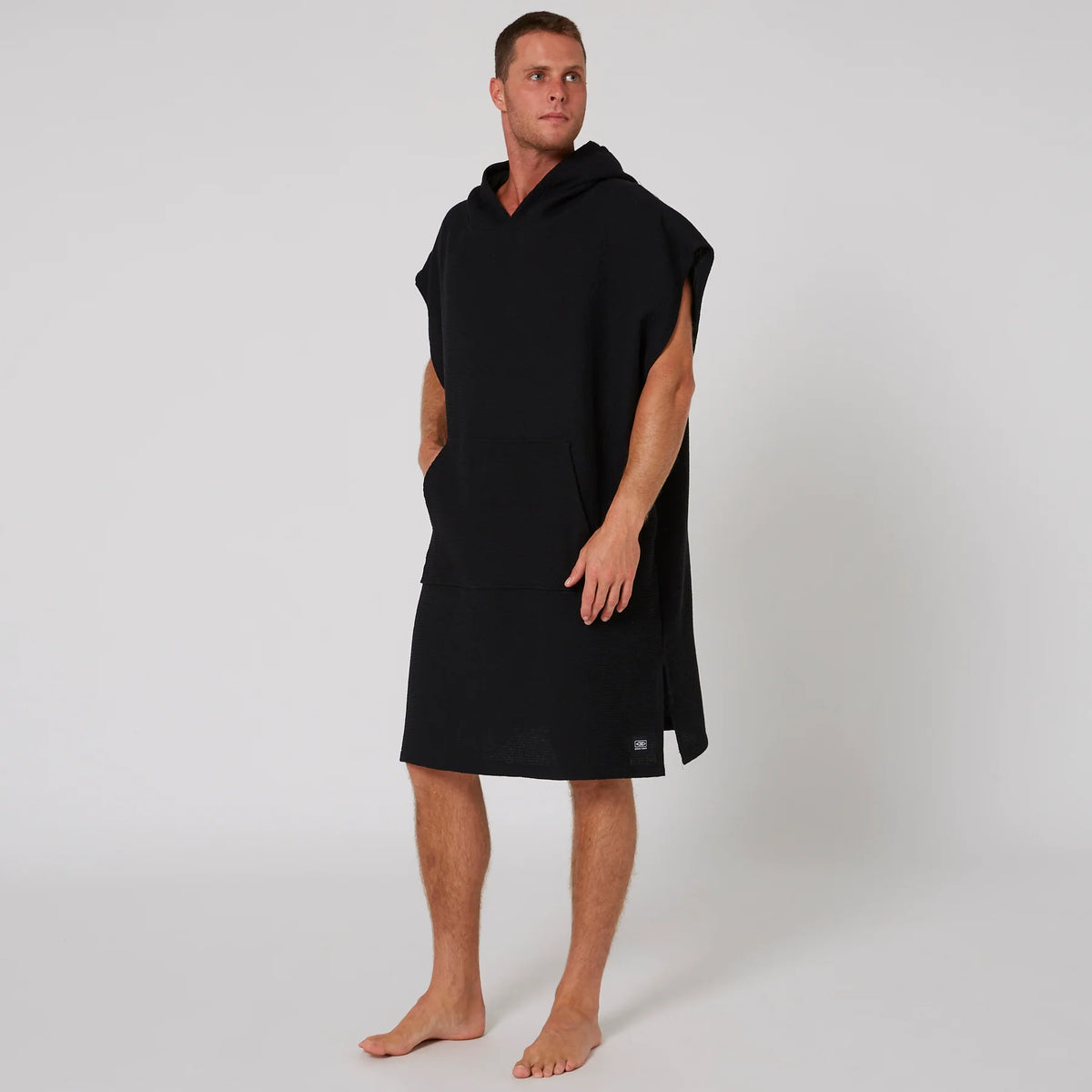 Poncho O&E Mens Wafle negro