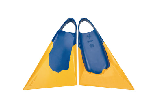 Aletas Bodyboard NMD ALPHA azul amarillo