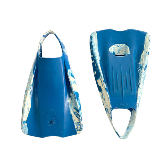 Aletas bodyboard POD FINS 1 Marble-Blue-White