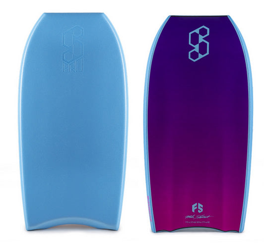 BODYBOARD SCIENCE PRO FLARE SERIE TRIQUAD PP - AQUA / PINK