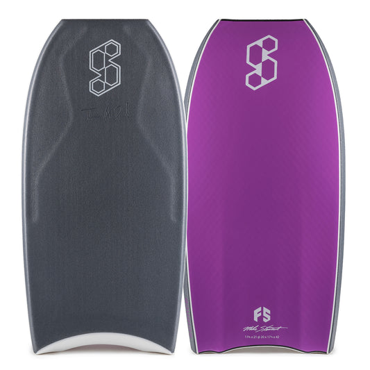 BODYBOARD SCIENCE TANNER LTD TRIQUAD VENT F5 GUN METAL GREY / ULTRA VIOLET