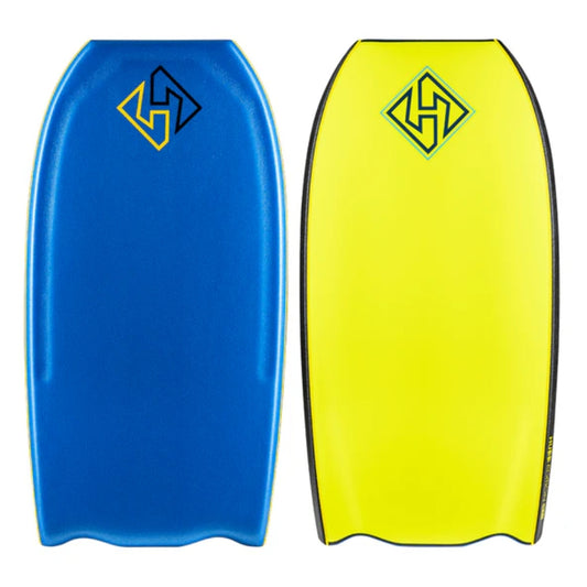 Bodyboard niño Hubboards Hubb Deluxe PE Bat azul y amarillo
