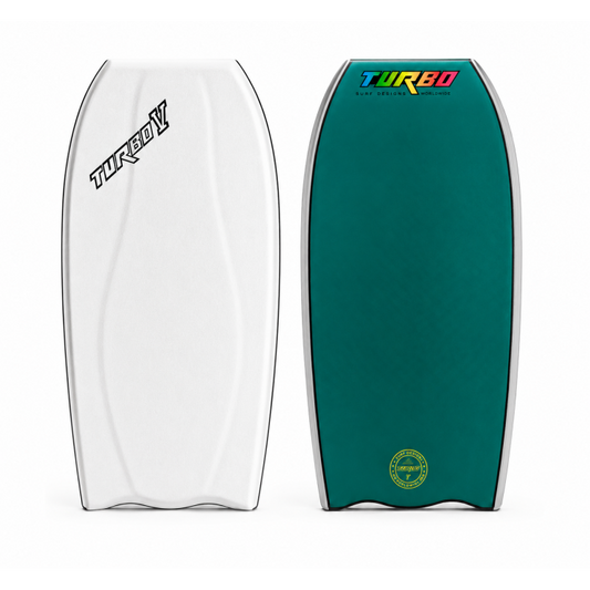 Bodyboard turbo-v-bat-tail-white mallard-green
