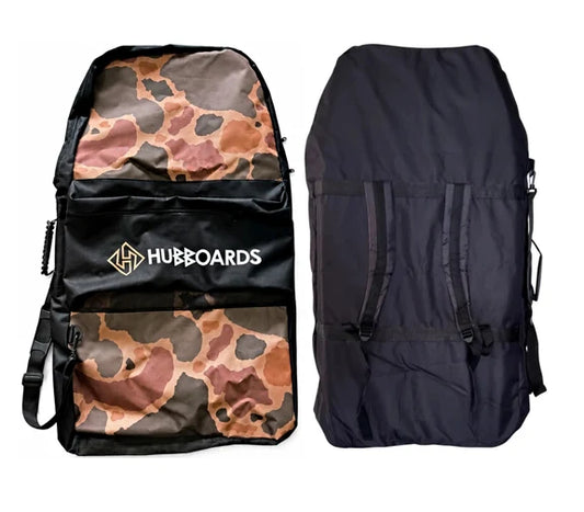 Funda bodyboard Hubboards Transit Black/Camel