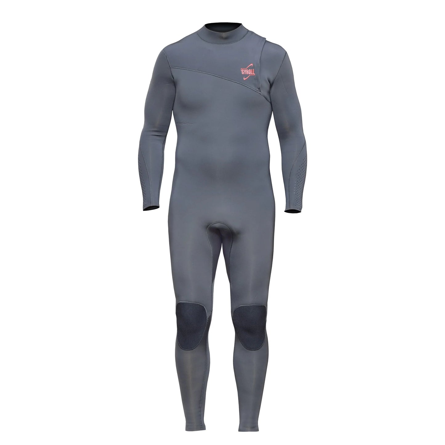 GYROLL - Traje de neopreno Primus sin cremallera de 3/2 mm - Grafito / Rojo