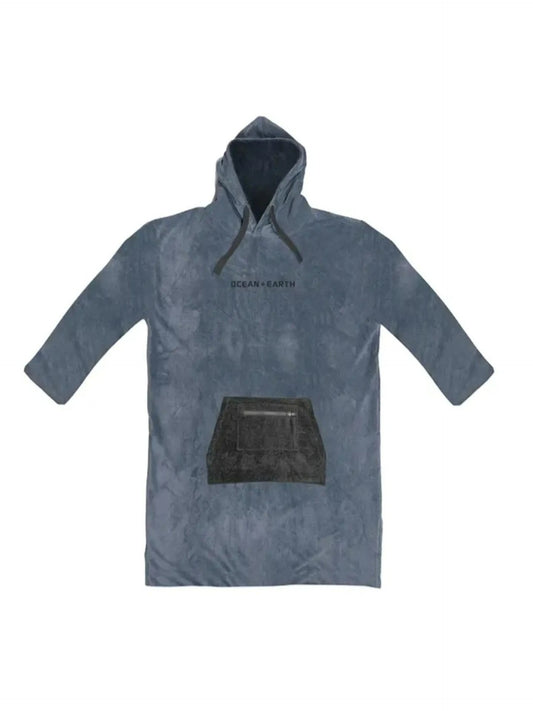 Ocean & Earth Mens Essential L/S Hooded Petrol