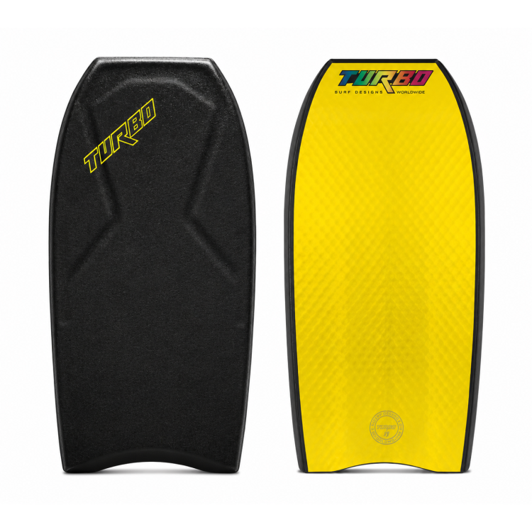 Tabla bodyboard turbo-the-six-blackyellow