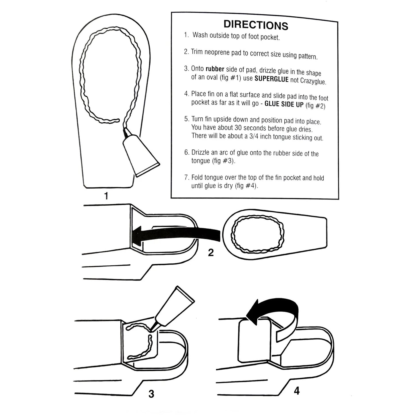 kit Viper Bodyboard Fin Pad