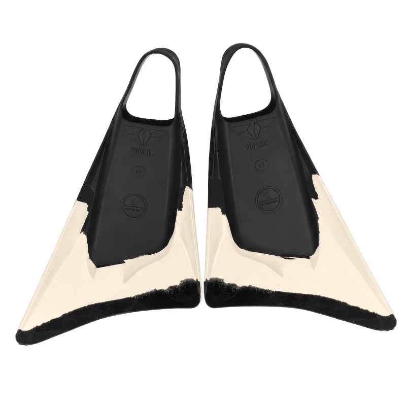 Aletas bodyboard VULCAN V1 BLACK/WHITE
