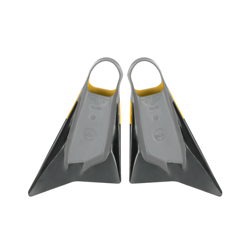 Aletas bodyboard VULCAN V2 YELLOW/DG/BLACK