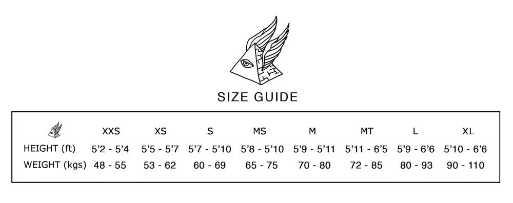 ZION SIZE GUIDE